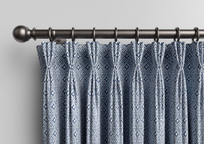 Aztec, Indigo - Made to Measure Curtains - Image 11